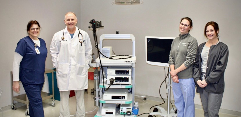 Four people in surgery area